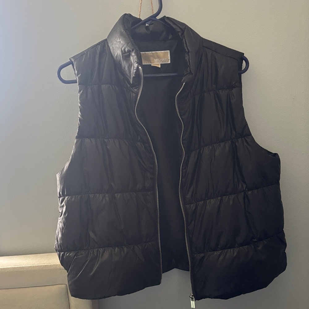 Michael Kors Black Quilted Puffer Vest